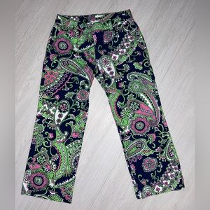 Lilly Pulitzer/ Wide Leg Capri Pants/ Size 0